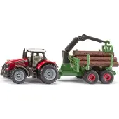 Siku Massey Ferguson mit Forstanhänger