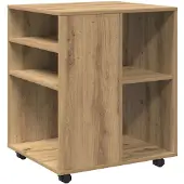 vidaXL Armoire roulante chêne artisanal 60x53x72 cm bois d'ingénierie