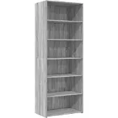 vidaXL Highboard Gris Sonoma 70x41x185 cm Bois composite