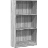 vidaXL Bibliothèque sonoma gris 60x24x109 cm bois d'ingénierie