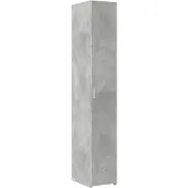 vidaXL Highboard gris béton 30x42,5x185 cm Bois composite