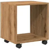 vidaXL Armoire À Roulettes Chêne Artisanal Bois D'ingénierie