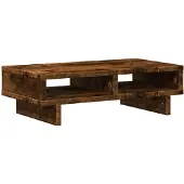 vidaXL Support d'écran chêne fumé 50x27x15 cm bois composite