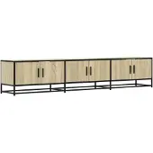 vidaXL Armoire TV Chêne Sonoma 210x35x41 cm Bois composite