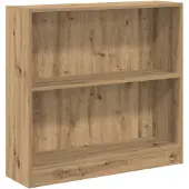 vidaXL Bibliothèque chêne artisanal 80x24x76 cm bois d'ingénierie