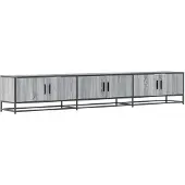 vidaXL Armoire TV Gris Sonoma 240x35x41 cm Bois composite