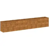 vidaXL Lit surélevé 385x50x69 cm acier corten