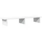 vidaXL Support d'écran blanc 100x27x15 cm Bois composite