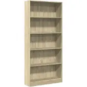 vidaXL Bibliothèque Chêne Sonoma 80x24x176 cm Bois d'ingénierie