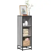 vidaXL Bibliothèque sonoma gris 33,5x33x107,5 cm bois d'ingénierie