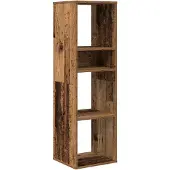 vidaXL Bibliothèque vieux bois 34x31x112 cm bois d'ingénierie