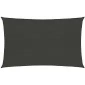 vidaXL Voile d'ombrage 160 g/m² Anthracite 2x4,5 m PEHD