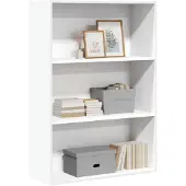 vidaXL Bibliothèque blanc 80x30x114 cm bois d'ingénierie
