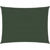 vidaXL Voile D'ombrage 160 G/M² Vert Foncé 2x2,5 M Pehd