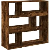 vidaXL Bibliothèque/Séparateur de pièce chêne fumé 100x33x94,5 cm