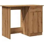 vidaXL Bureau Artisan-Chêne 100x50x76 cm Bois composite