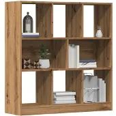 vidaXL Bibliothèque chêne artisanal 97,5x29,5x100 cm bois d'ingénierie