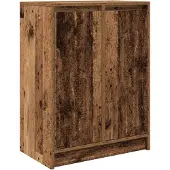 vidaXL Sideboard imitation vieux bois 57x34x76 cm Bois composite