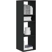vidaXL Bibliothèque noir 34x31x112 cm bois d'ingénierie