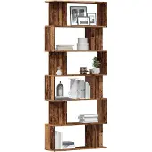 vidaXL Bibliothèque vieux bois 80x24x192 cm bois d'ingénierie