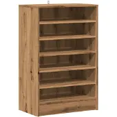 vidaXL Armoire à chaussures Artisan-Chêne 60x35x92 cm Bois composite
