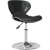vidaXL Tabouret de bar noir similicuir