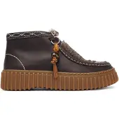 Clarks Bottines à lacets beige / brun foncé