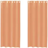 vidaXL Voile Rideaux avec oeillets 2 pcs. Terracota