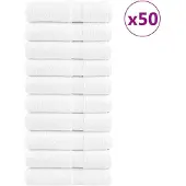 vidaXL Essuie-mains de qualité supérieure SOLUND 50 pcs blanc 600 g/m²