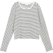 s.Oliver T-Shirt crème / noir