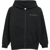 s.Oliver Veste de survêtement noir / blanc