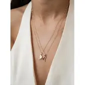 Hey Happiness Chaîne 'Connected Friendship Butterfly' or rose