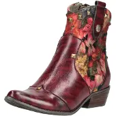 LAURA VITA Bottines jaune / vert gazon / violet / lie de vin