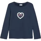 s.Oliver T-Shirt bleu marine / blanc