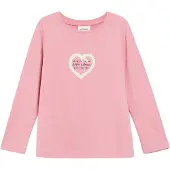 s.Oliver T-Shirt rose / noir / blanc