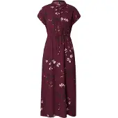 Vero Moda Robe 'VMNEWHALLIE' vert foncé / lie de vin / rouge foncé