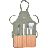 Esschert Design Tablier de barbecue avec ustensiles ; GT91