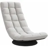 vidaXL Chaise de sol Pivotante Gris nuage 70x51x79 cm Tissu