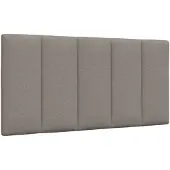 vidaXL Coussin de tête de lit "Hanko" Taupe 100 cm Tissu