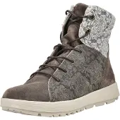 Think! Bottines à lacets beige foncé / blanc