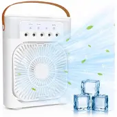 Lifetime Ventilateur de table avec brume 43610 4,5L Blanc