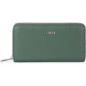 L.credi porte-monnaie Perla Zip Around Wallet Deep Green gris-vert