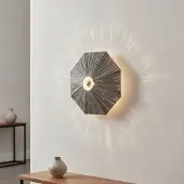Lyora Lampe murale Elvio gris Ø 45cm