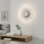Lyora Lampe murale Delion Chrome avec verre