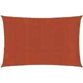 vidaXL Voile D'ombrage 160 G/M² Terre Cuite 2x4 M Pehd