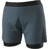 Dynafit - Short 2 en 1 de trail running - Alpine Pro 2/1 Shorts W Cinder - Taille L - Gris