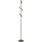 Globo Lampe de pied Spiro bronze avec brun sable
