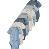 Next Barboteuse / body opal / bleu clair / vert pastel / blanc cassé
