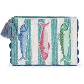 Codello Pochette 'Fish Parade' bleu / mélange de couleurs