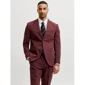 Jack & Jones Veste de costume 'FRANCO ' pourpre